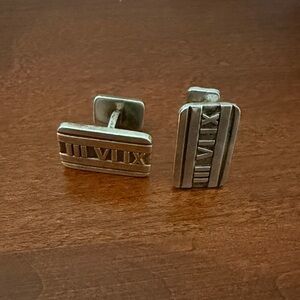 Tiffany & Co Sterling Atlas Cufflinks